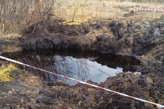 Разлив нефти в Альметьевском районе