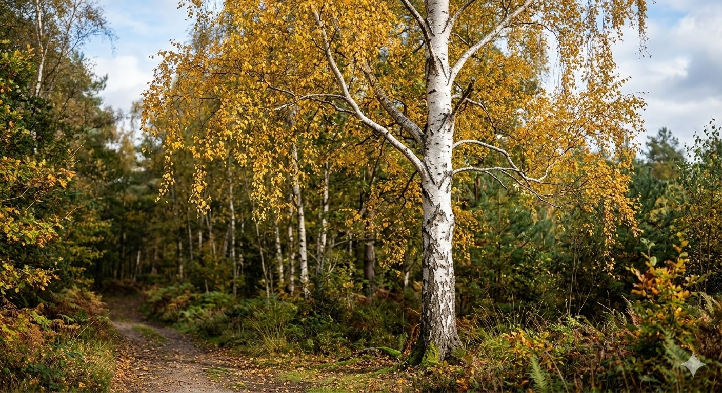 Береза повислая — Красная книга Крыма