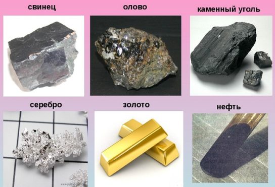 Какие полезные ископаемые находятся в России