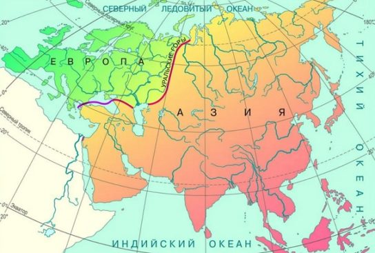 Климат на территории материка Евразия