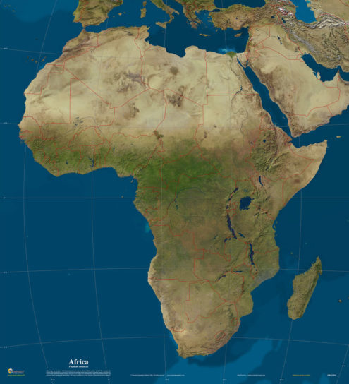 В каком полушарии находится Африка