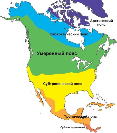 Климат Северной Америки
