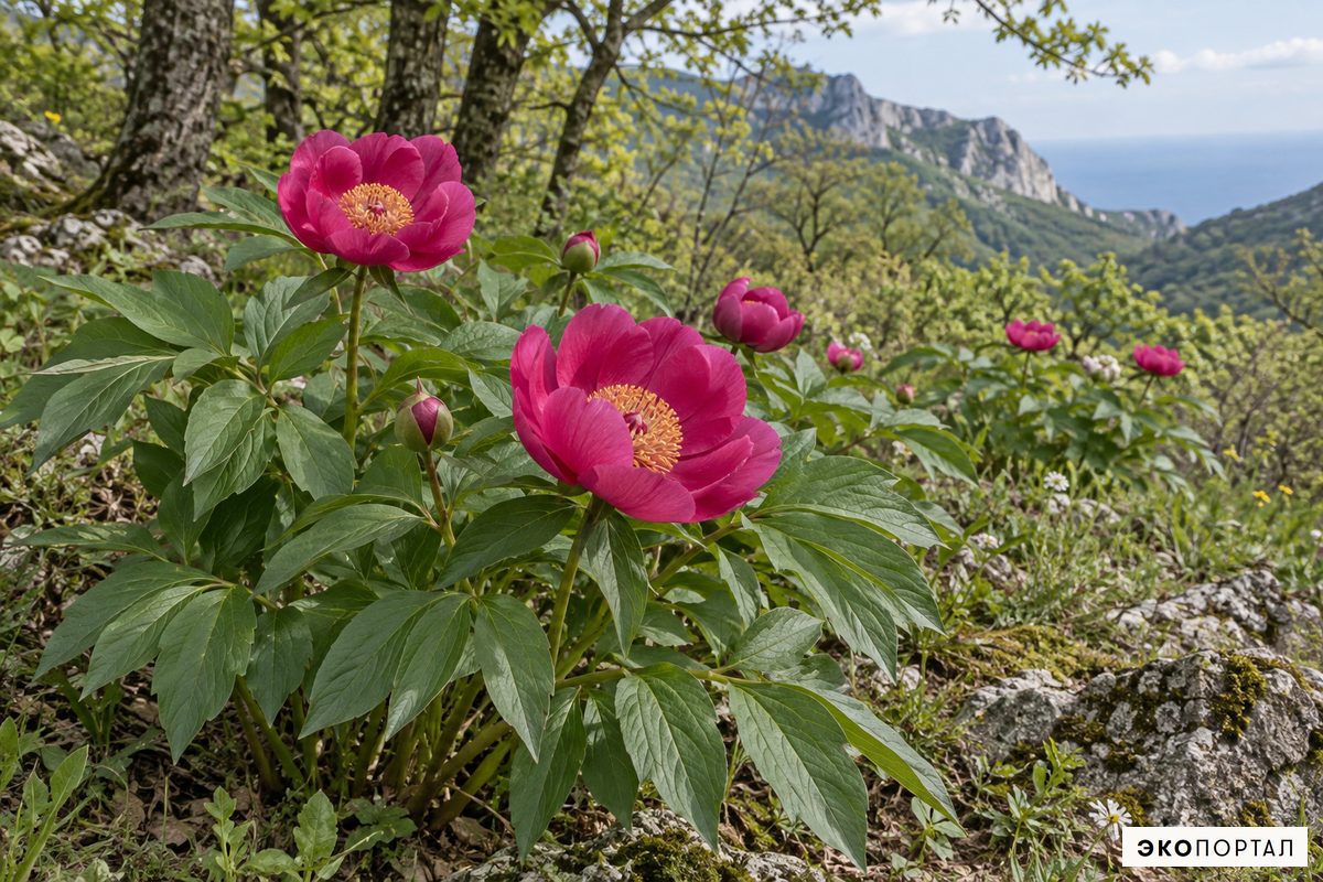 Пион крымский — Красная книга Крыма