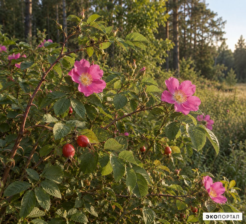 Шиповник коричный